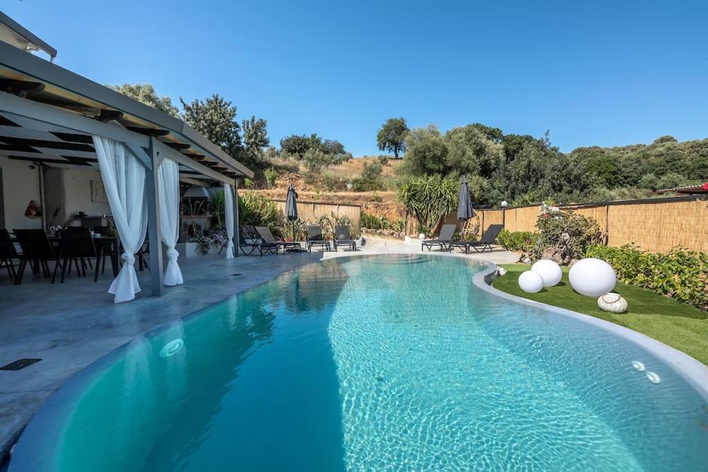 Casa Del Miele, Private Pool, Bbq, Mountain View. Villa Alikianósz Kültér fotó